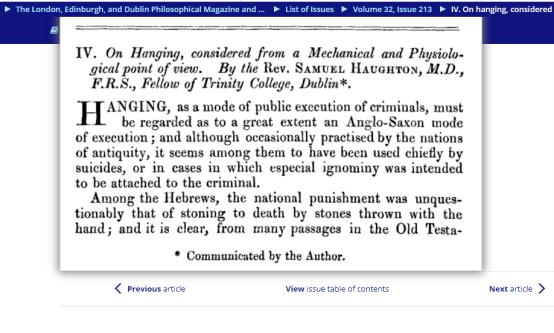 “上吊骨折”是怎么回事？从西方“更人道”绞刑的演进说起