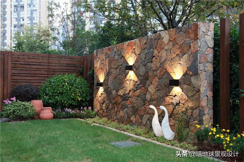 60平方别墅庭院效果图大全,60款优秀的别墅庭院创意背景景墙