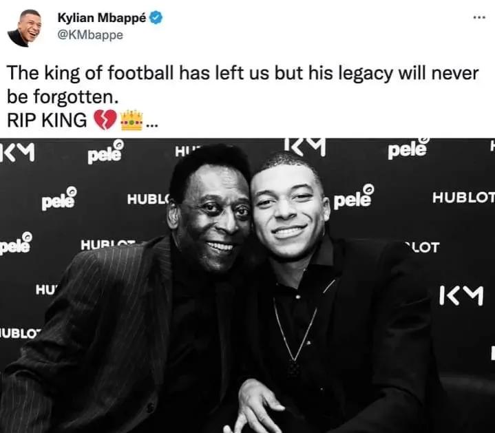 球王贝利因病逝世科普,球星悼念球王贝利去世