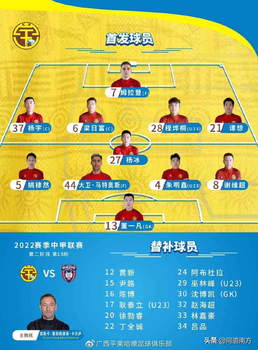 中甲广西平果输球哪场,中甲：广州0-1广西平果哈嘹遭双杀