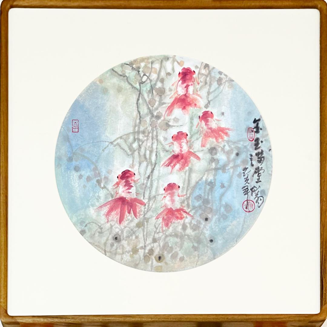 克里姆特名画金鱼,世界名画欣赏500幅风景水鸟画
