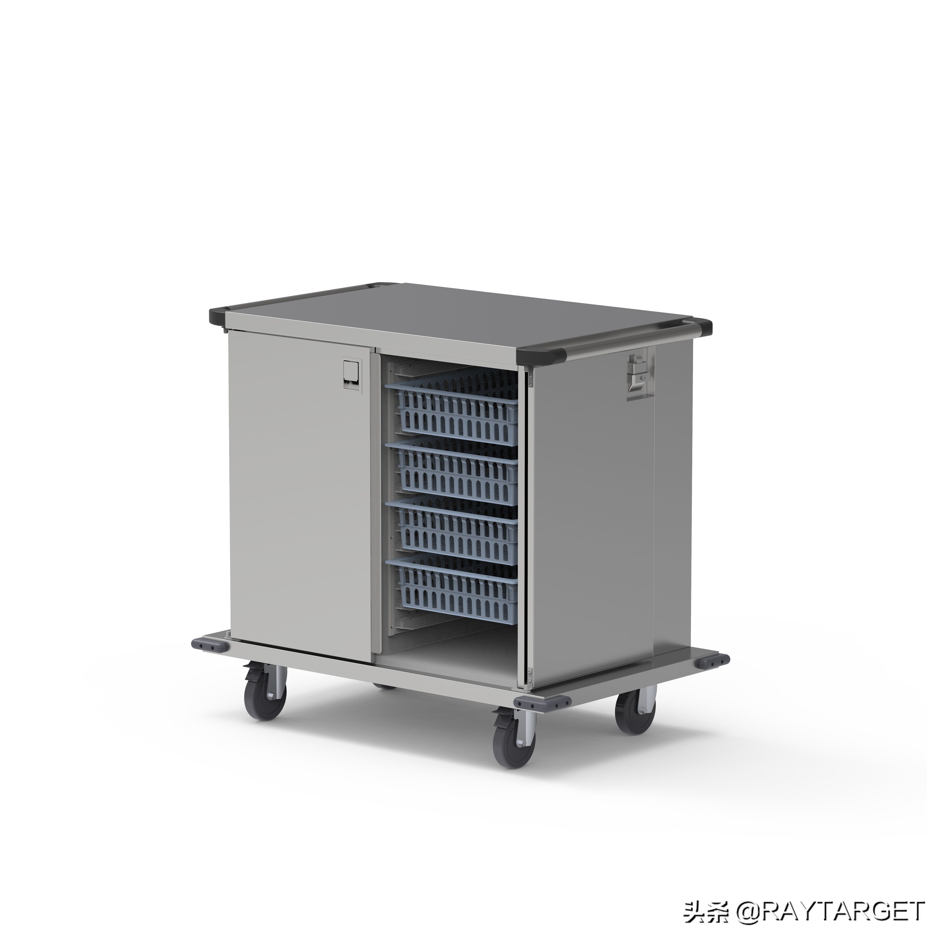 医用不锈钢无菌转运车，消毒供应室下送下收车