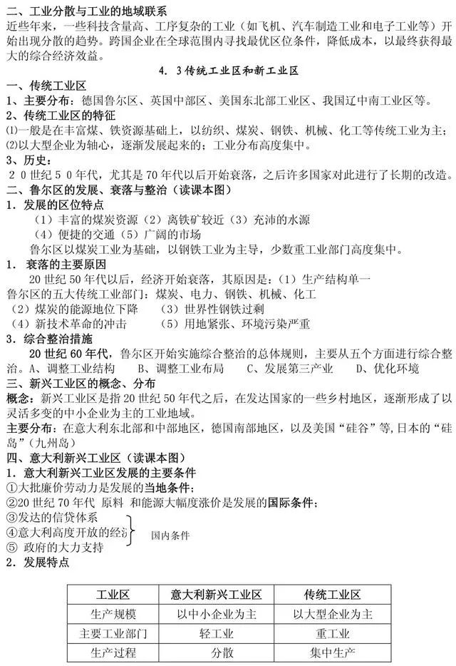 高中地理必修三课本一轮复习,高中地理必修3教材简析