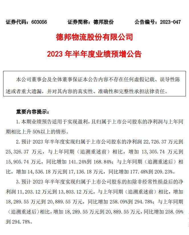 德邦物流多大,德邦基金有潜力吗