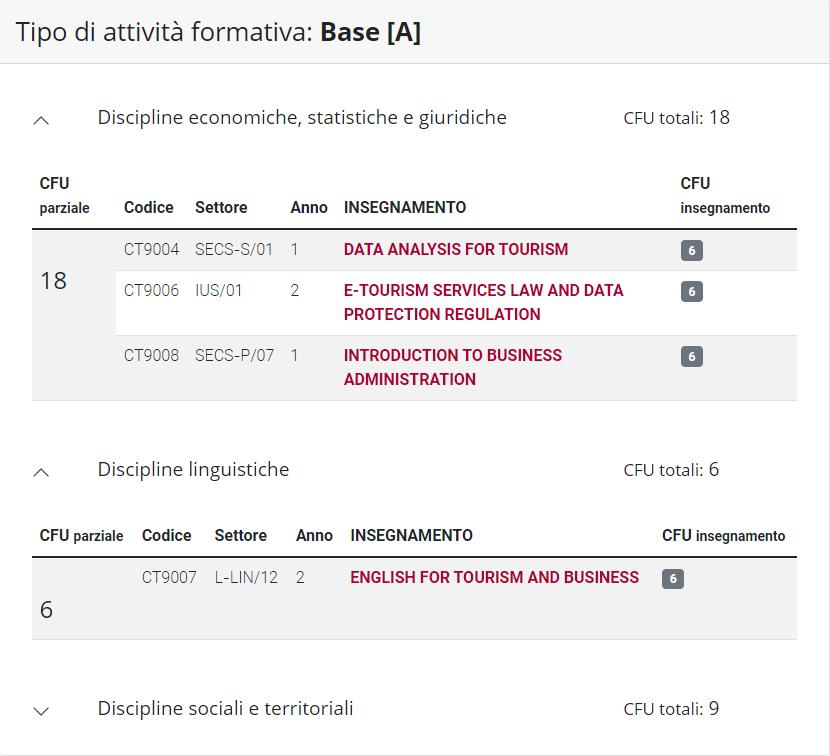 威尼斯大学,酒店创新和电子旅游