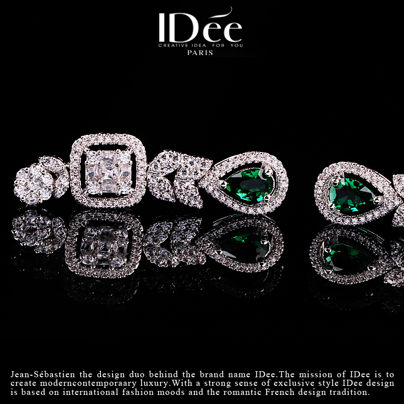 水晶耳饰高档闪钻流苏超长款,珍珠银饰耳饰时尚潮流