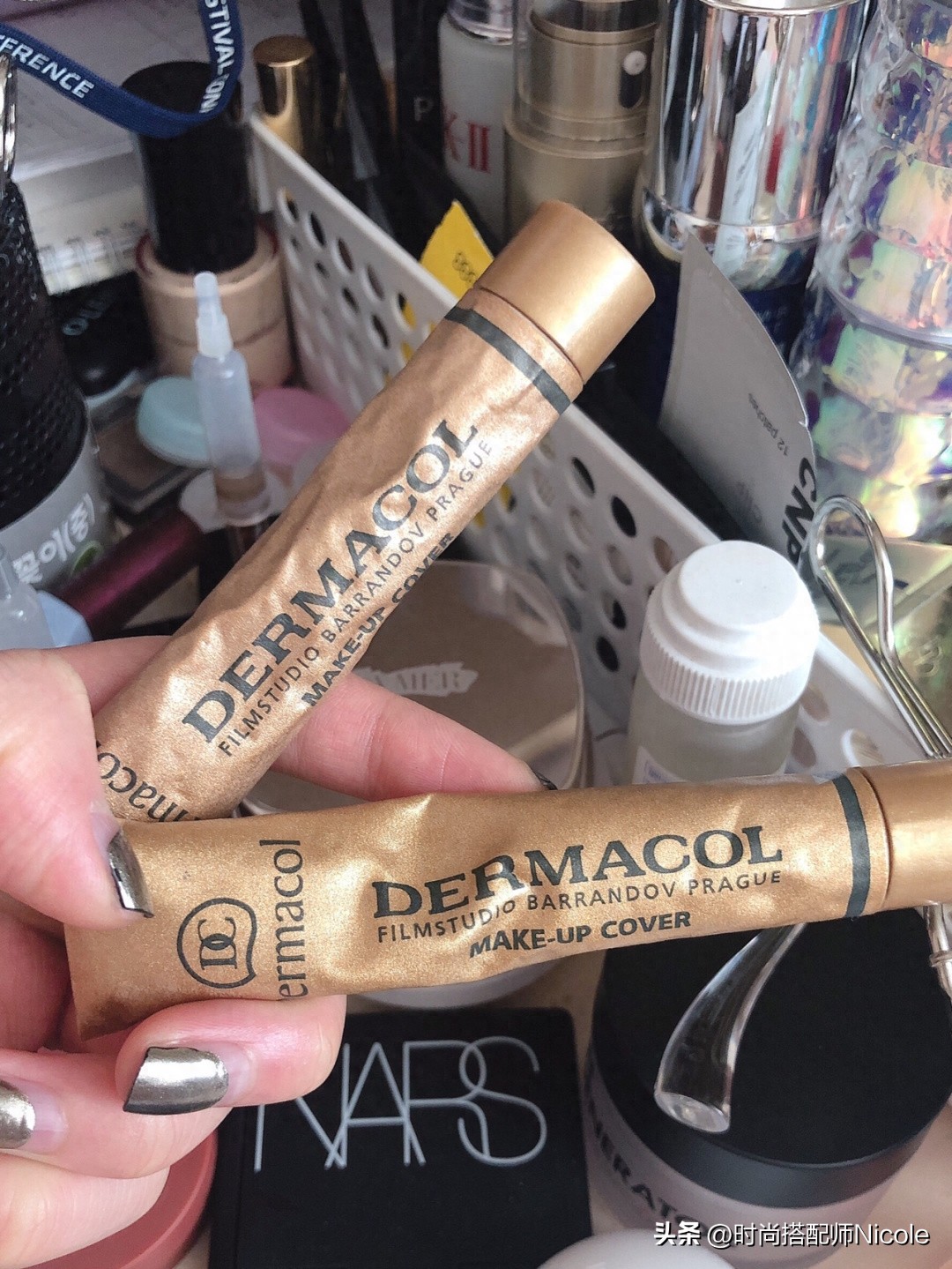 媲美hourglass的遮瑕,遮瑕hourglass底妆前后