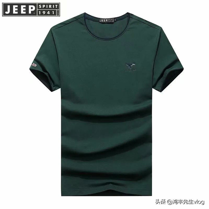 jeep短袖t恤专卖店男装翻领,jeep短袖t恤男纯棉官方正品