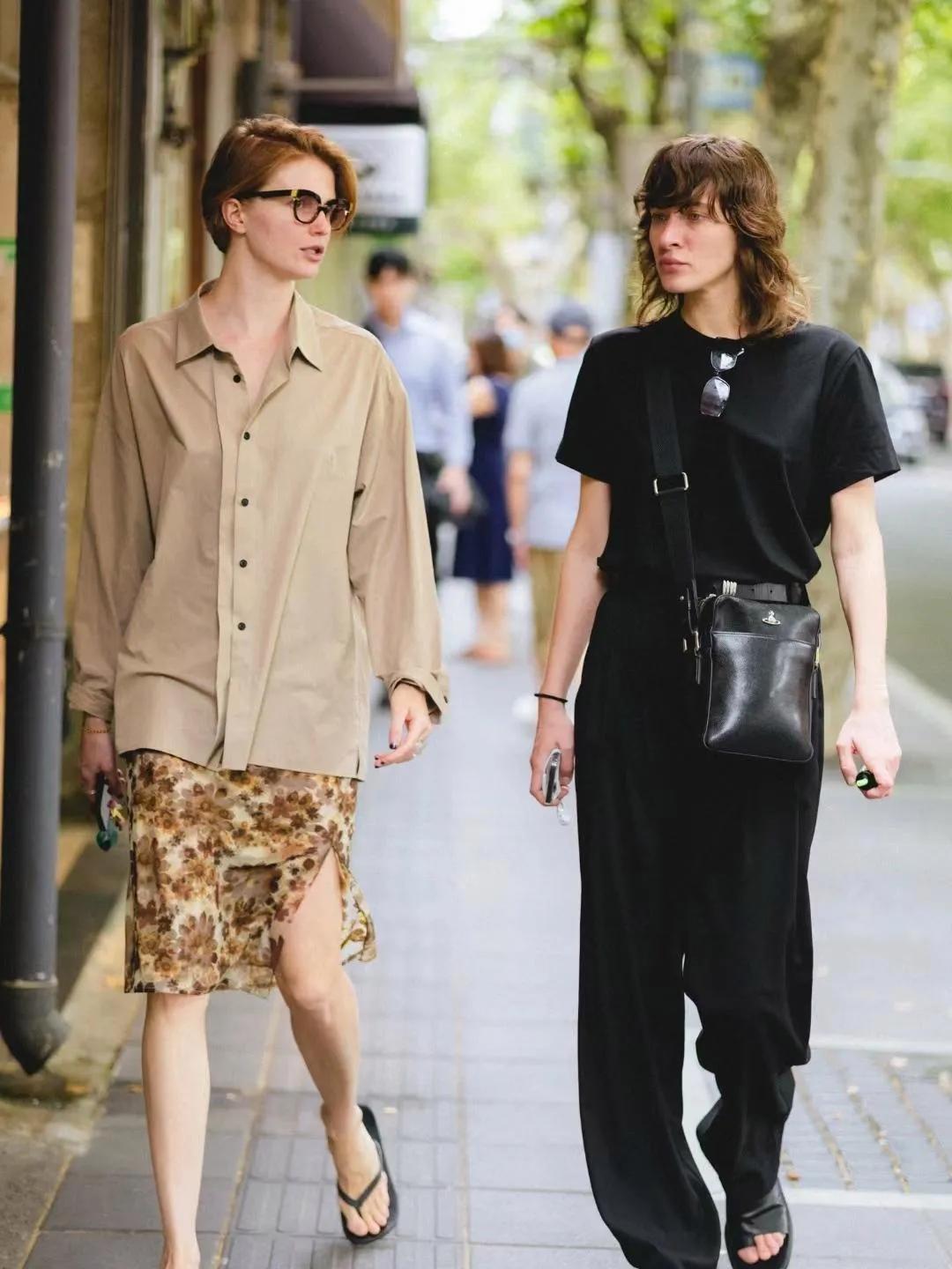 上海街拍穿搭最新,上海时尚老人街拍