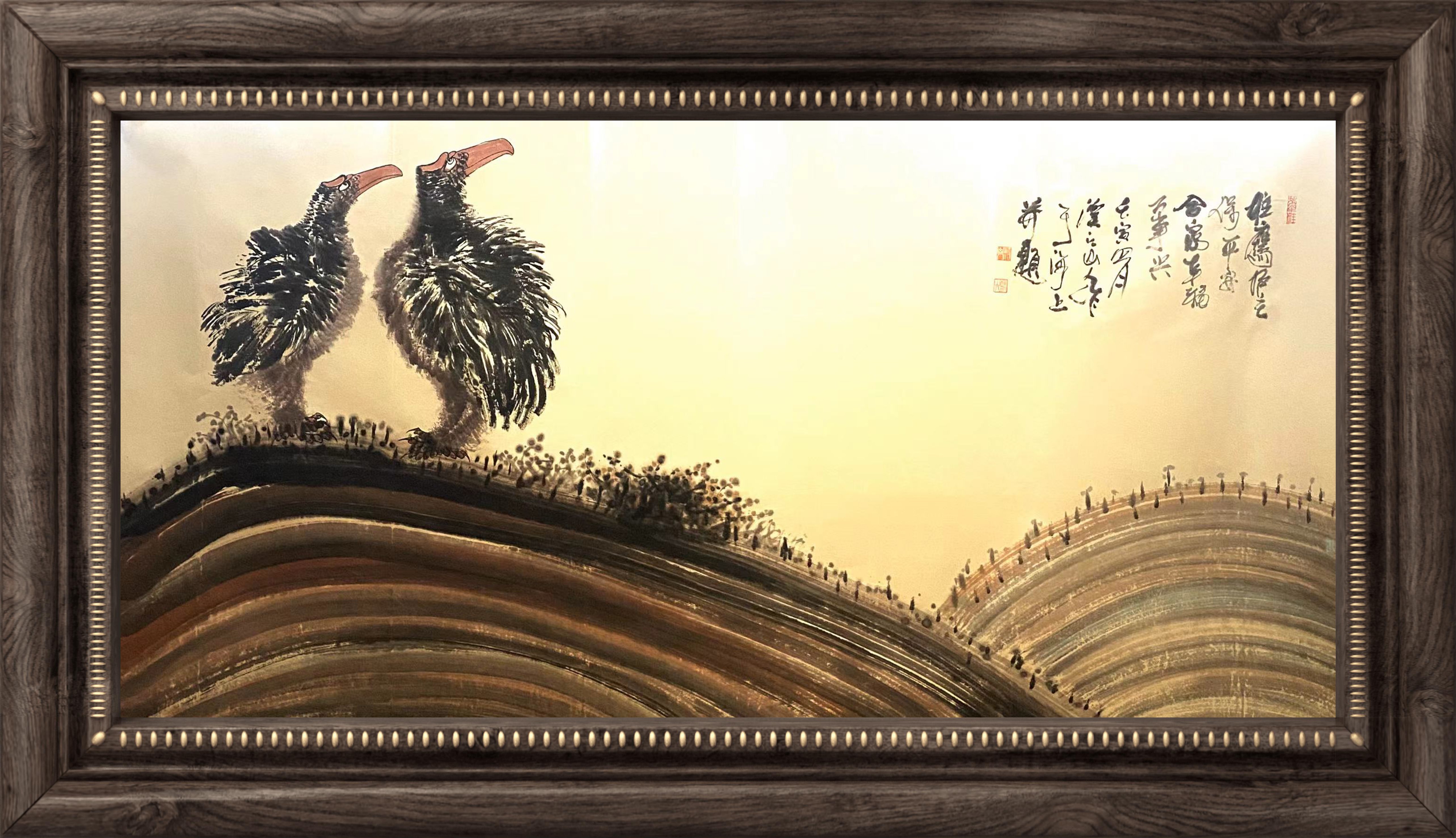 画家朱祖国作品集,书画家朱祖国的指墨画