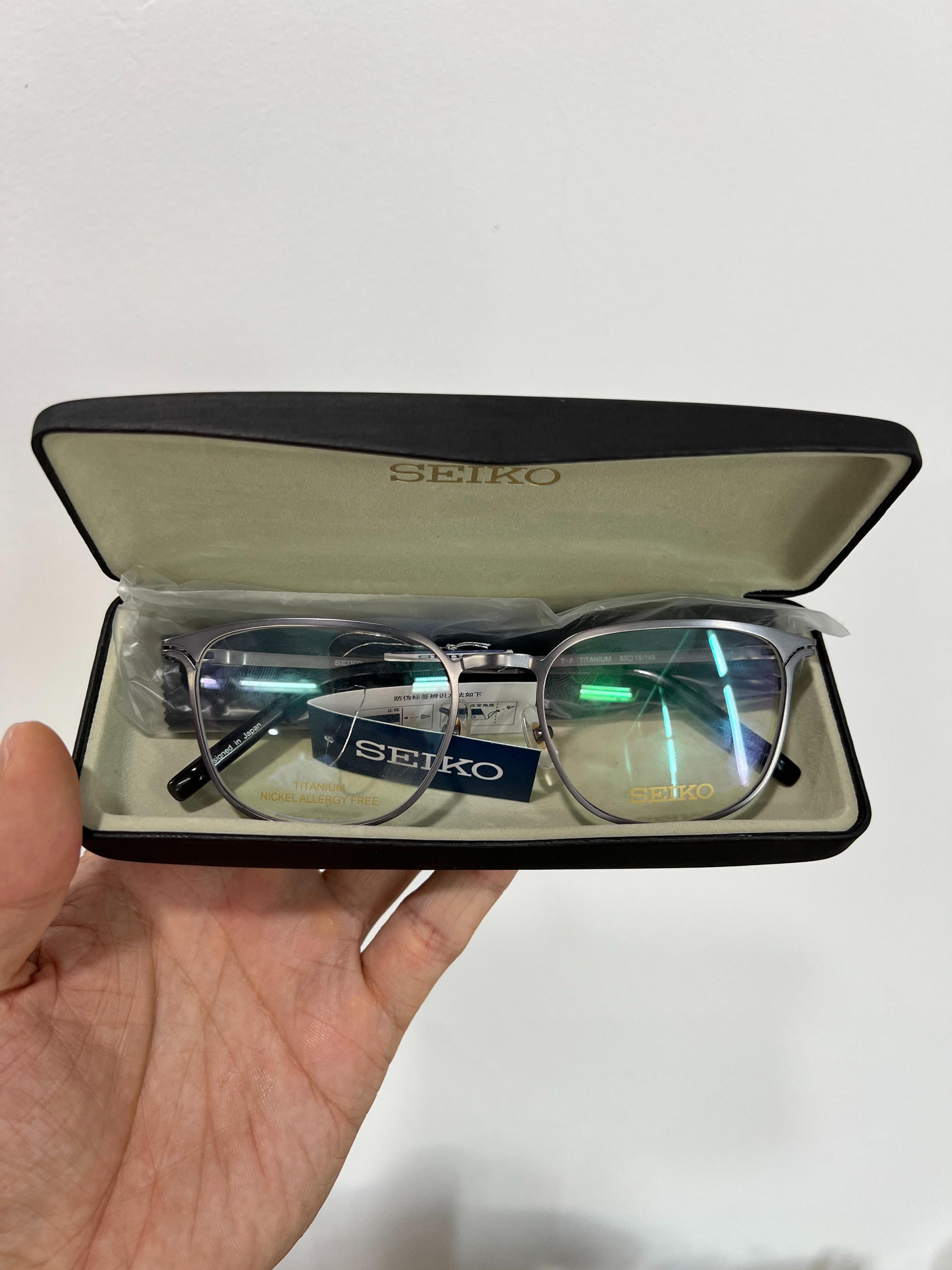 拼多多学生纯钛老花镜推荐,精工眼镜1701