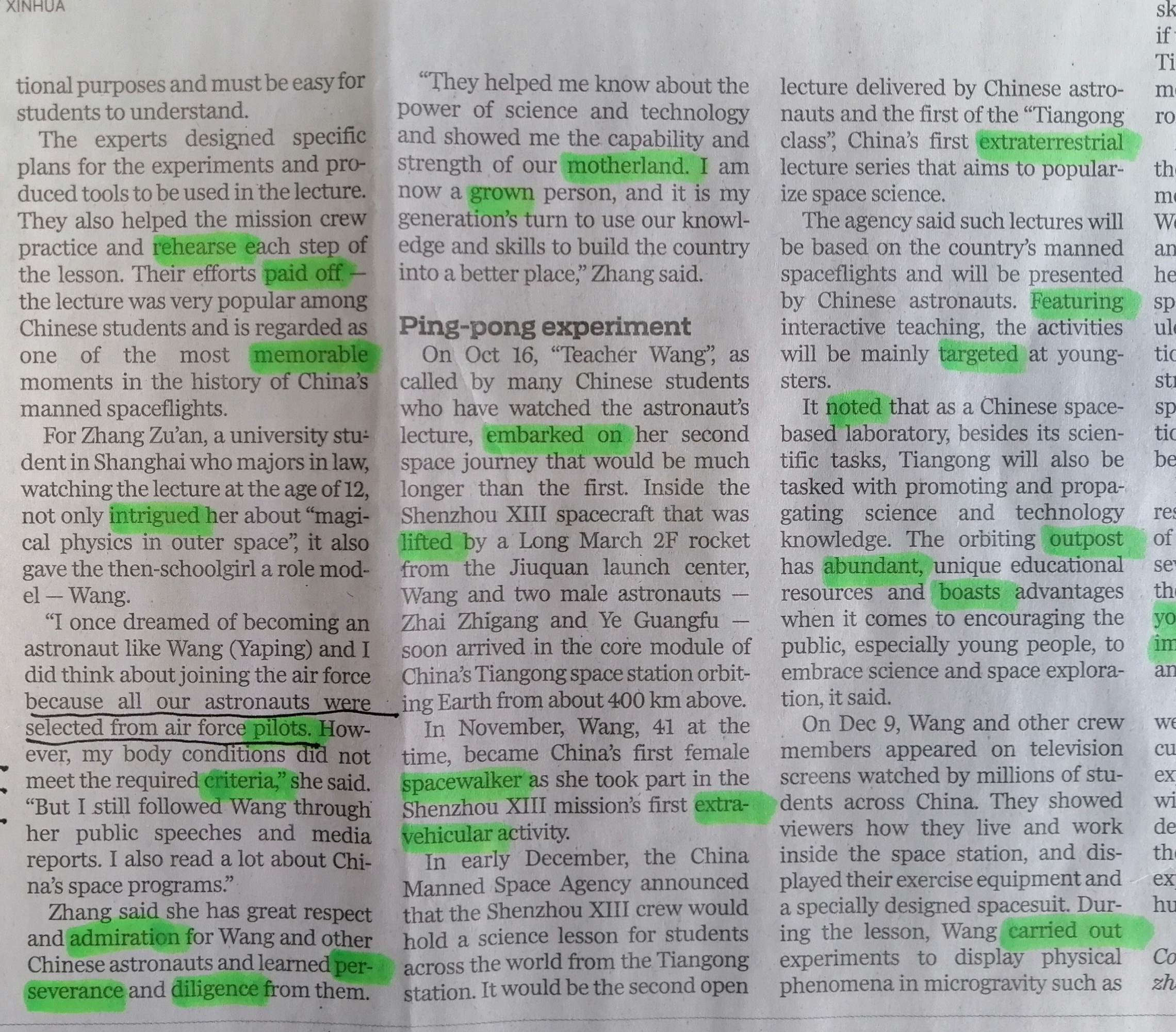 中国日报双语精读笔记,中国日报精读资源