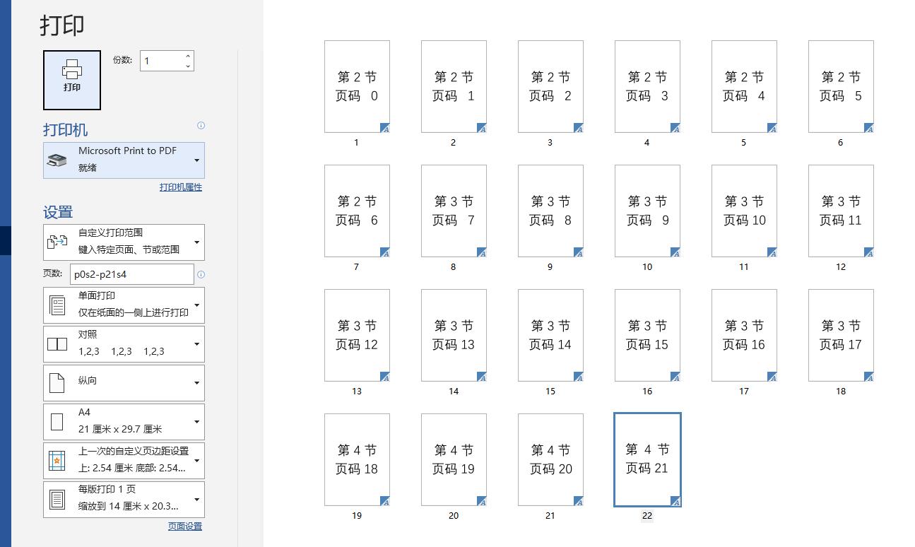 word自定义打印范围,word自定义打印范围怎么设置多节