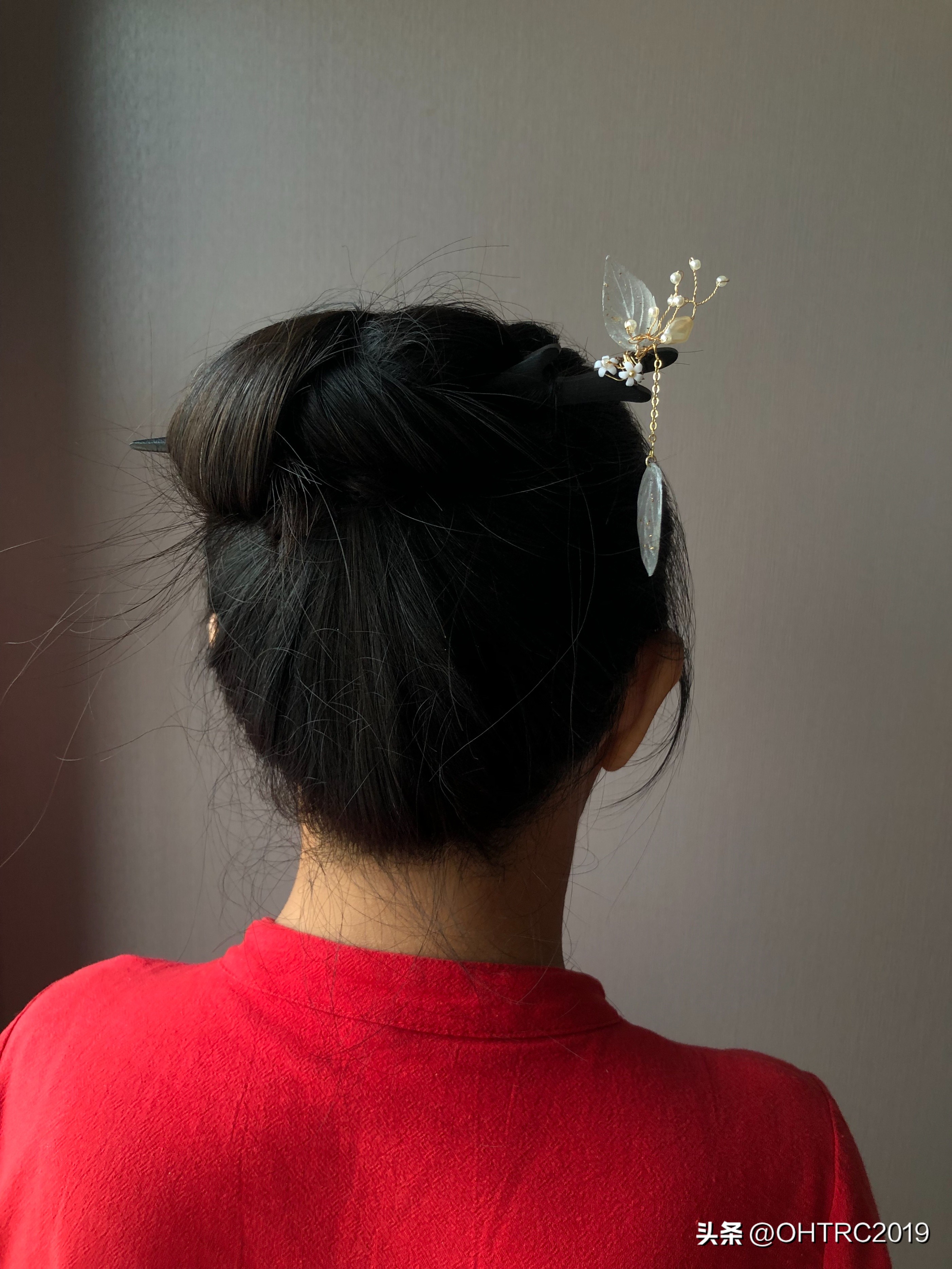 戴步摇发簪教程,民族风发簪步摇