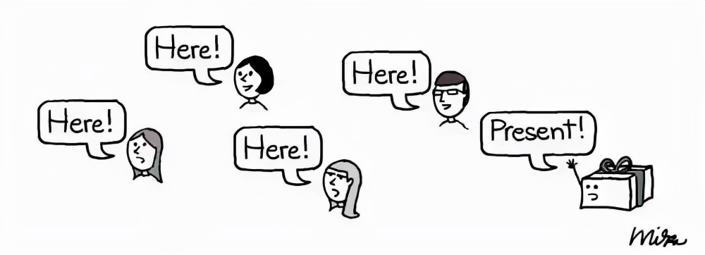 被点名时,中文喊“到”,那英文喊什么?