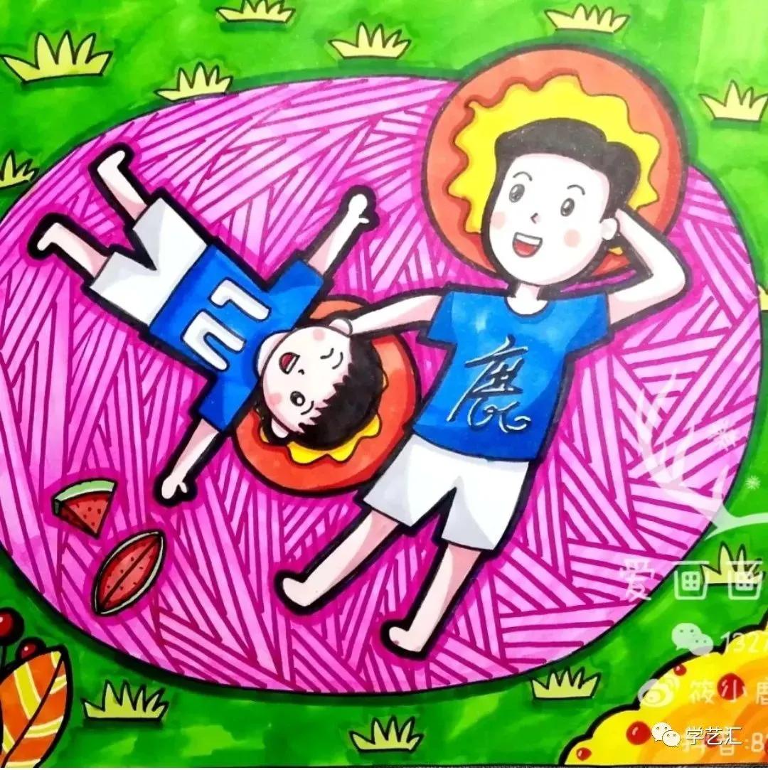 关于父亲节的儿童画简单又漂亮,父亲节的简单画画怎么画