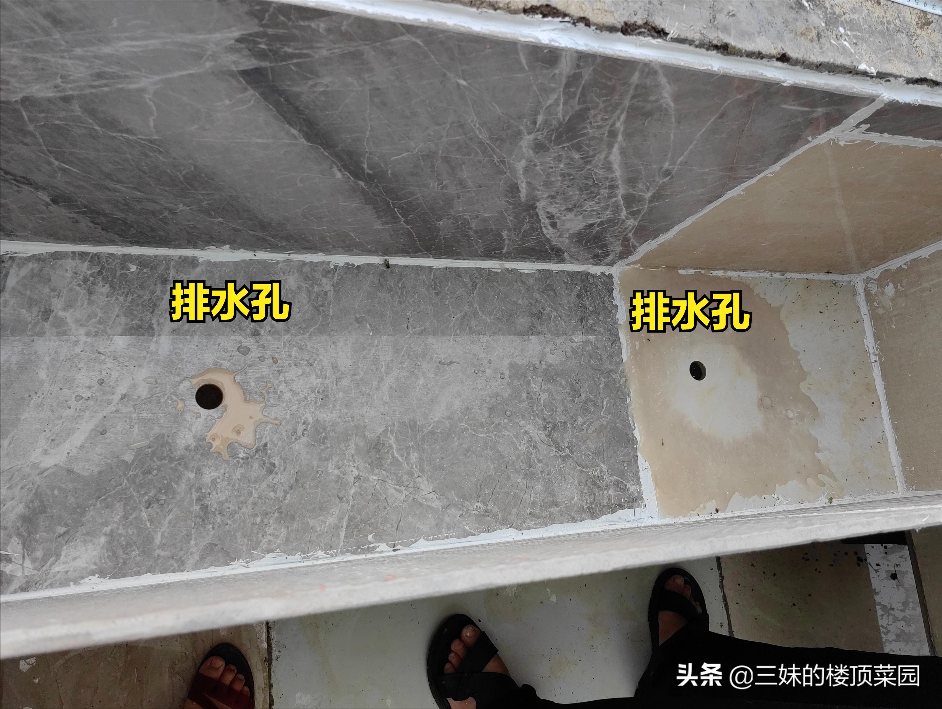 楼顶菜园：用结构粘瓷砖、水管做立体菜池的方法介绍，看你喜欢吗