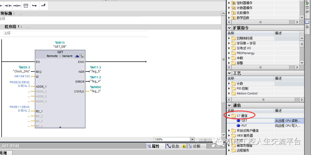 浅谈西门子PLC编程软件博途（TIA）入门（6）--通讯