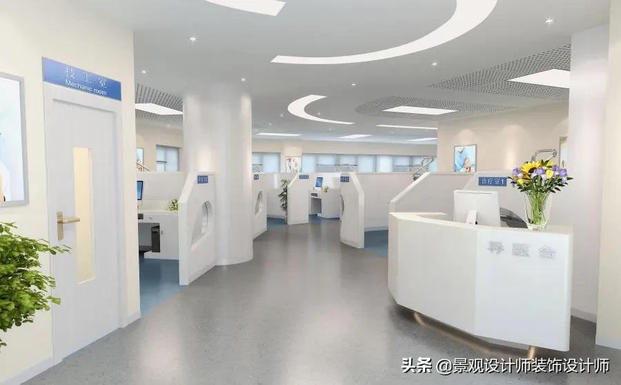 顶级口腔诊所设计图,120平口腔诊所设计案例