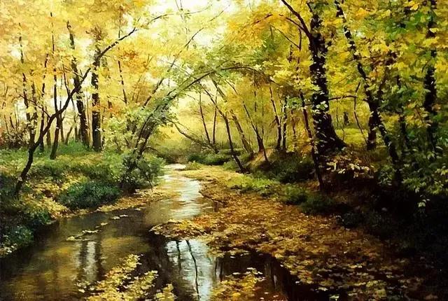 安德烈贝里琴科油画作品欣赏,阿道夫考夫曼油画风景作品欣赏