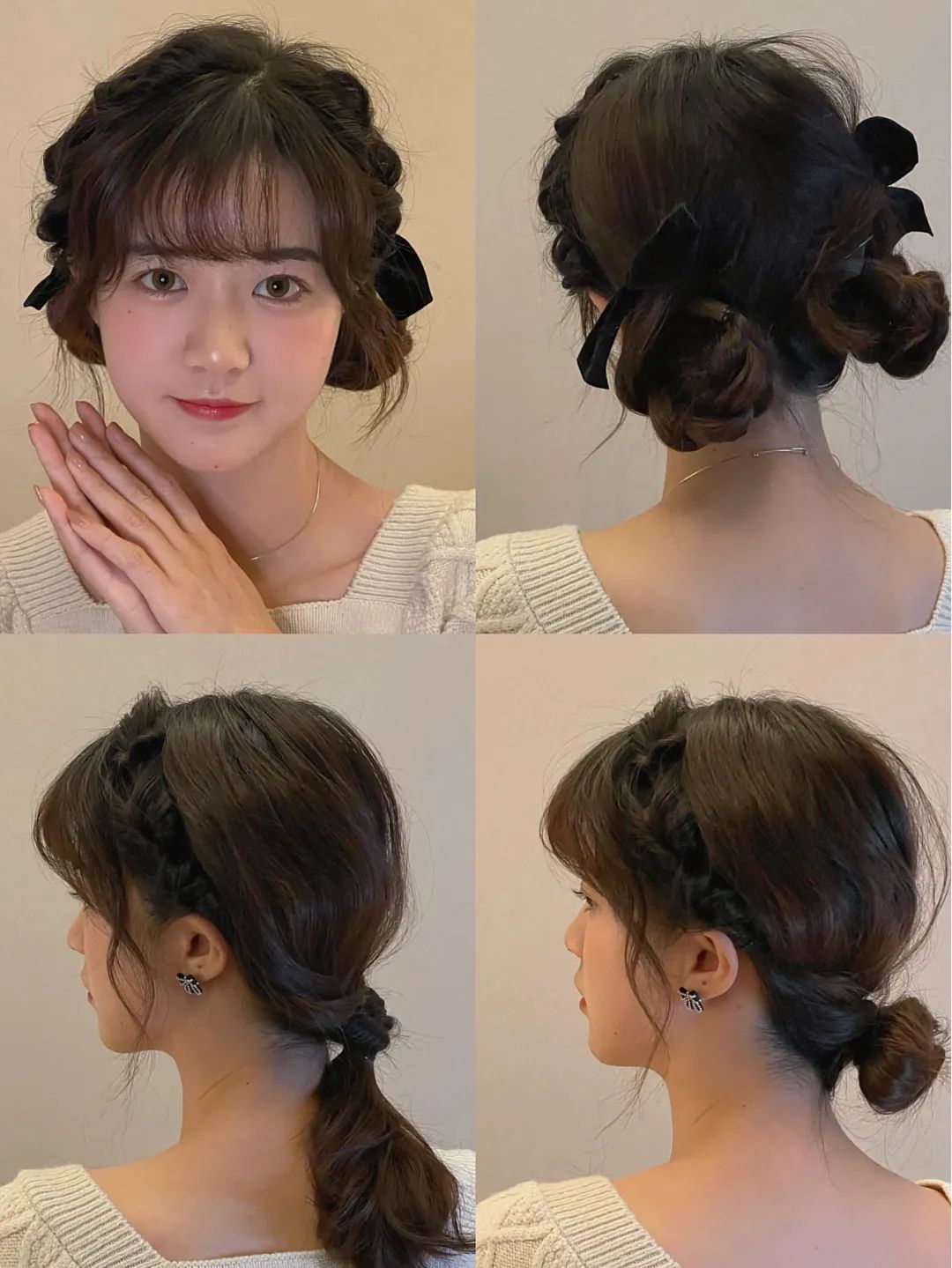 圆脸怎么扎显脸小,圆脸扎发显脸小