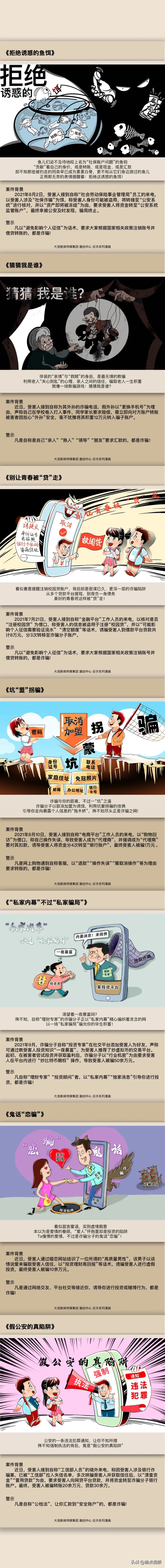 漫说案件背后的故事,漫说反诈宣传册