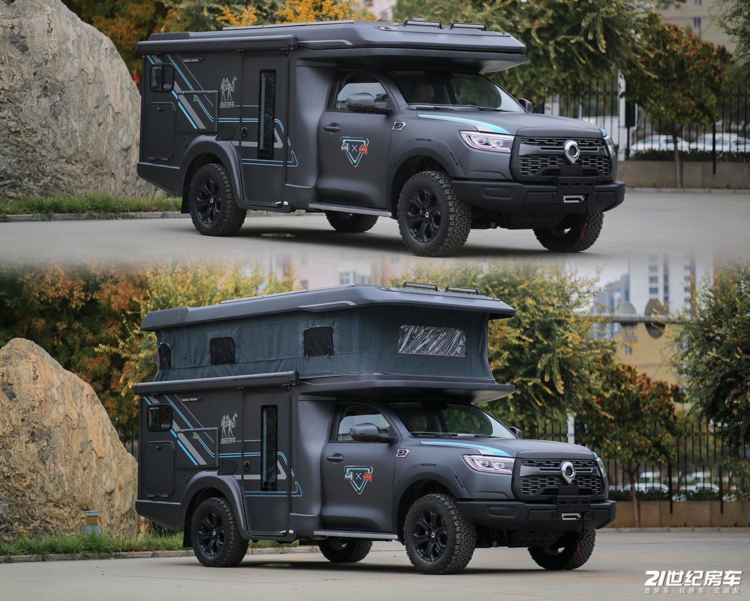 骆驼皮卡升顶房车,2024款骆驼升顶房车