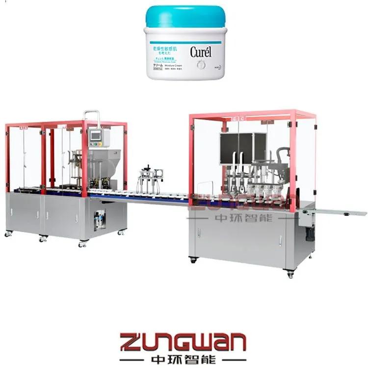 ZHL-F30全自动药膏瓶装灌装机铝膜封口旋盖机