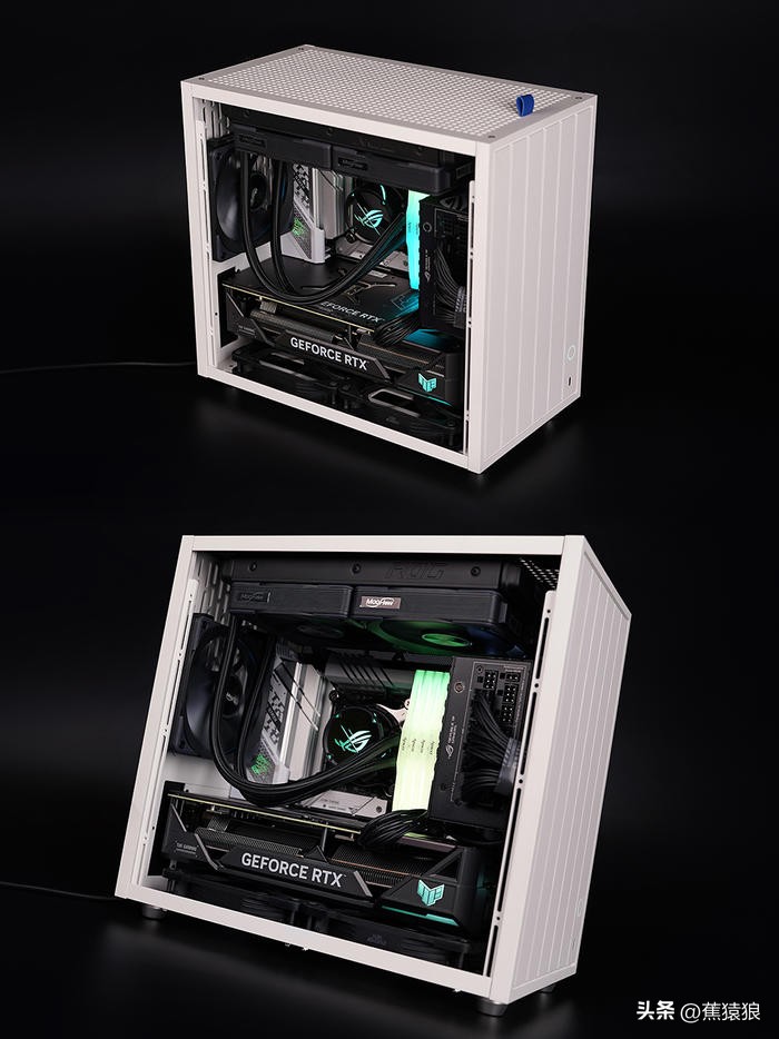 代码36KROGB760-GTUF4070TI，简约黑白调AKLLAA6MMATX机箱装机秀