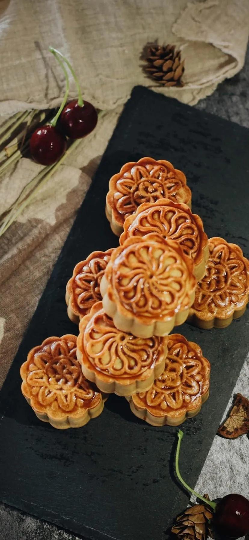 香香甜甜的月饼,中秋月饼壁纸