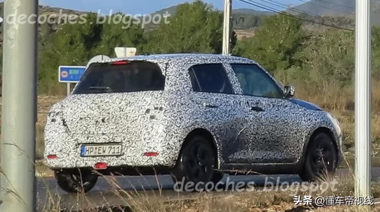 新车|“雨燕”接班人，可选1.4T轻混动力，曝全新铃木速翼特谍照