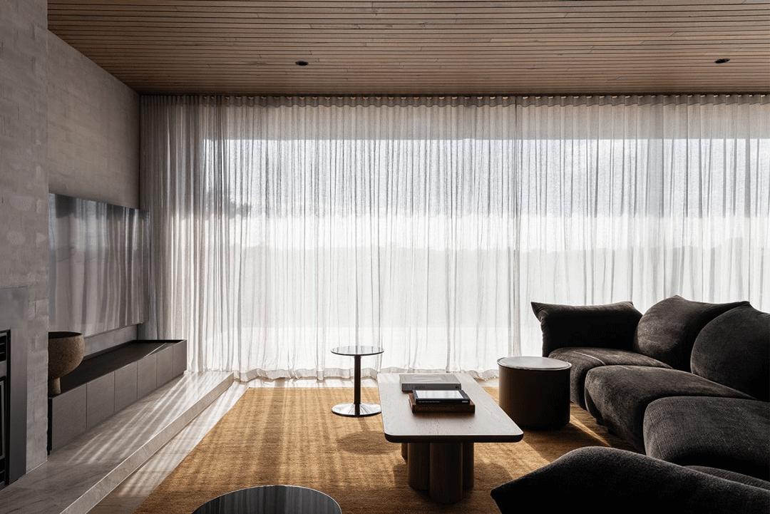 花园式极简清水混凝土别墅,混凝土极简别墅