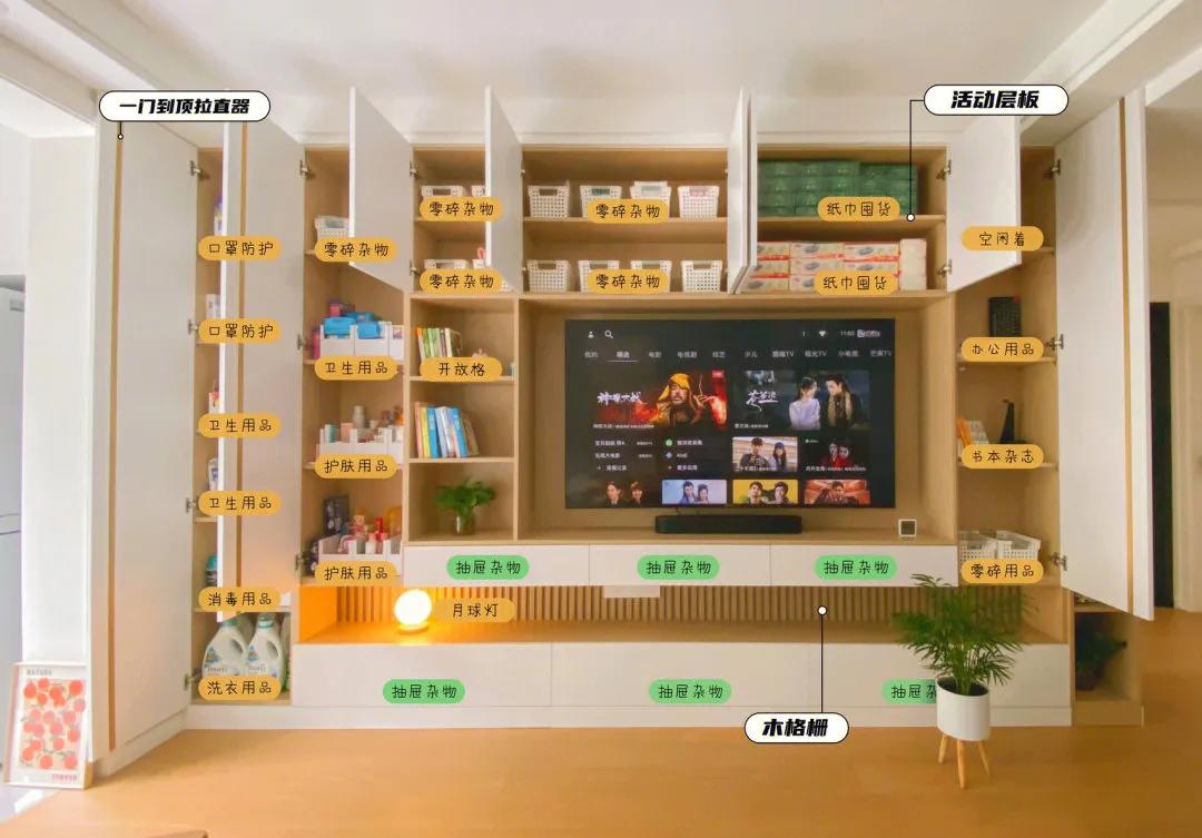 轻奢极简带电视柜背景墙效果图,有电视背景墙的电视柜效果图