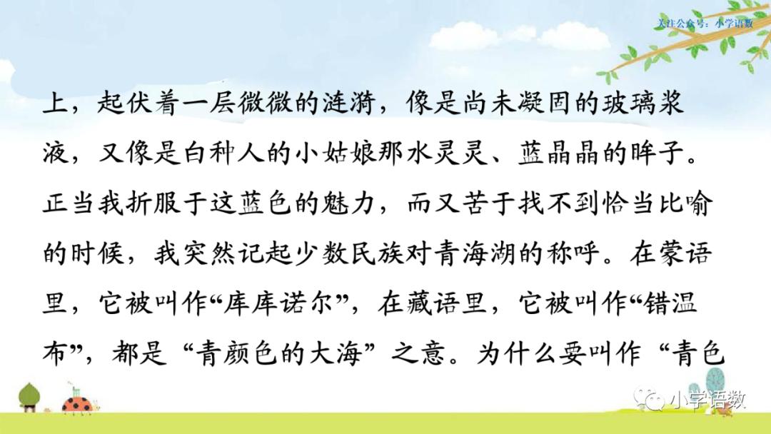 部编版六年级语文课文预习第1课,部编版六年级上册语文书草原预习