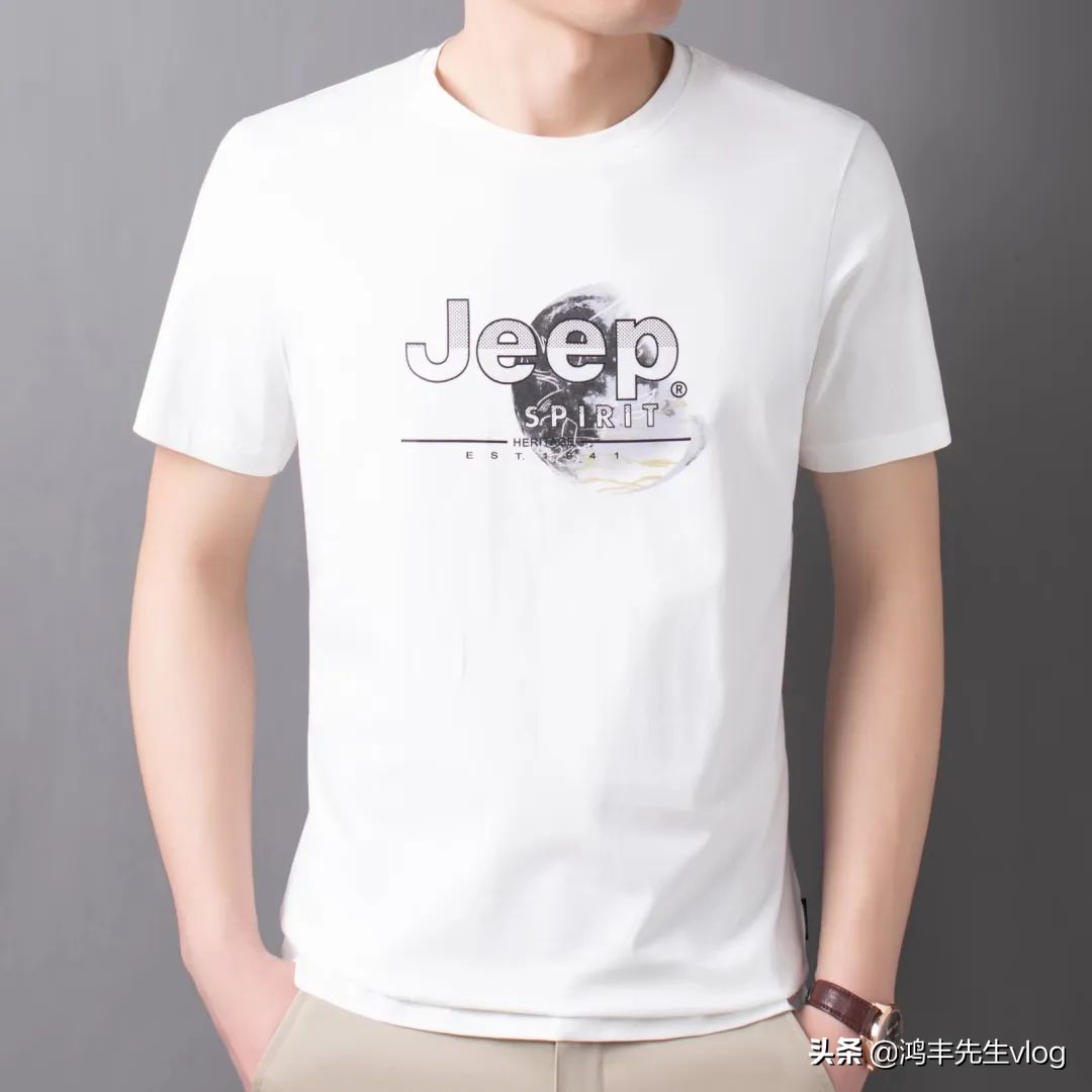 jeep短袖t恤专卖店男装翻领,jeep短袖t恤男纯棉官方正品