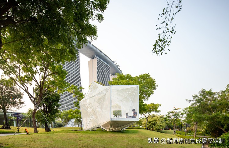 新加坡空气网亭，3D打印的不锈钢‘灯笼’/AIRLAB