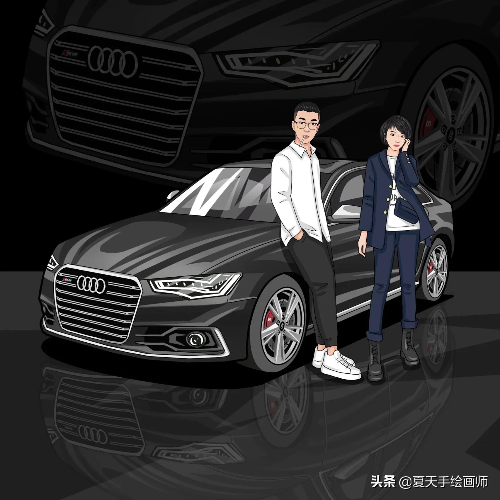 车漫画头像,车漫画头像教程