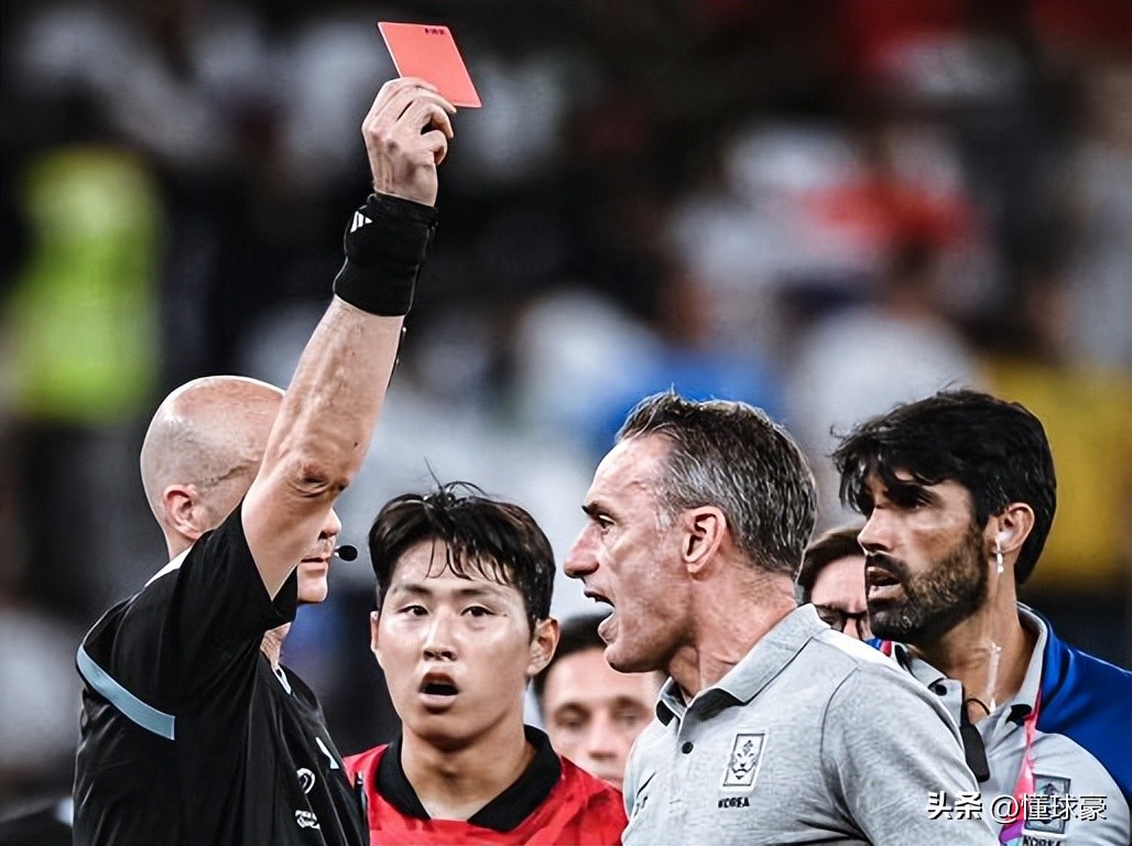 韩国主帅怒喷裁判吃红牌的影响,韩国主帅赛后怒斥裁判被红牌