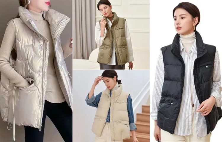 秋冬马甲的多种穿法,马甲正确穿搭