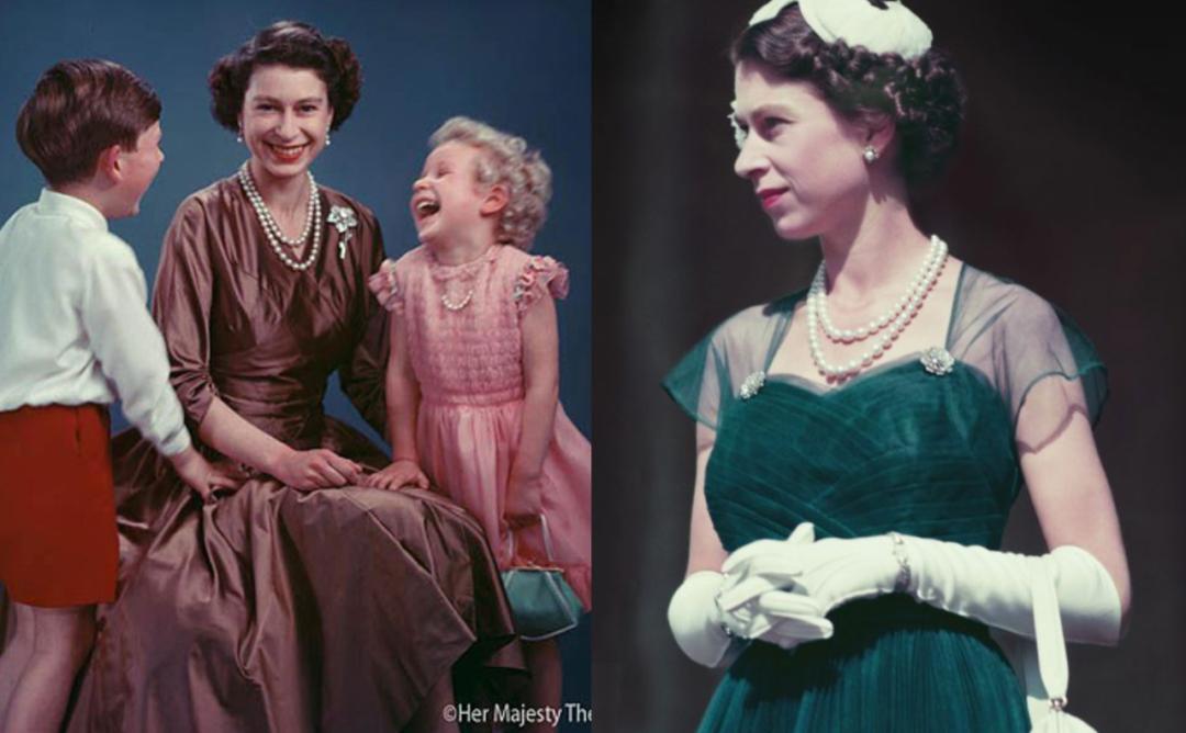 96岁女王登基70年，路易小王子卖萌抢镜！女王年轻时颜值衣品绝美