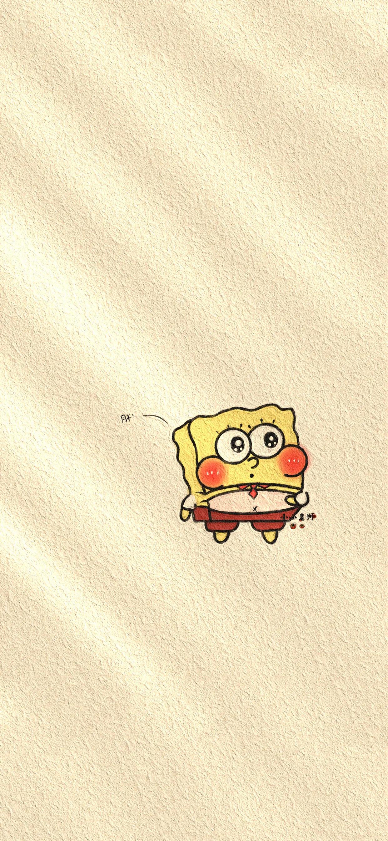 海绵宝宝壁纸iphone专用,手机壁纸动漫海绵宝宝