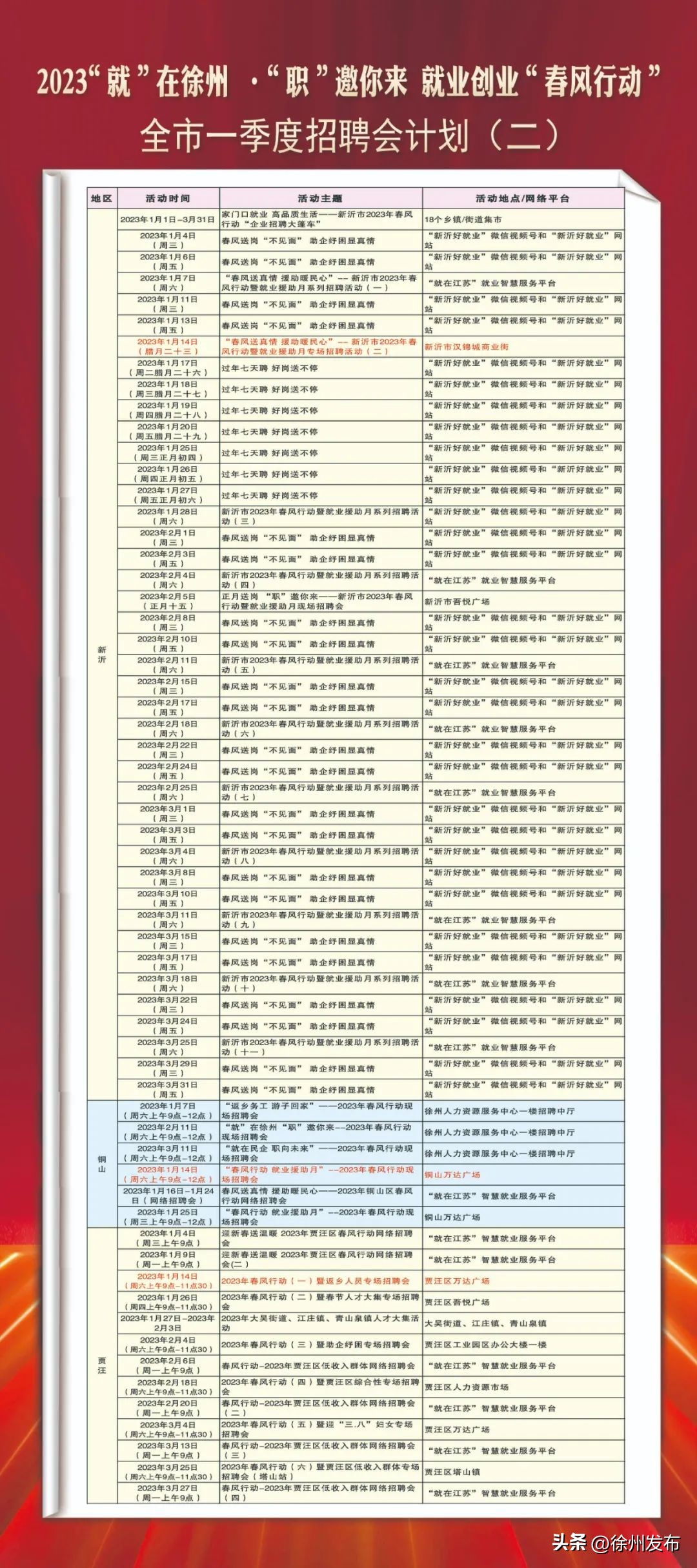 去哪里找工作？徐州多场招聘会等着你！