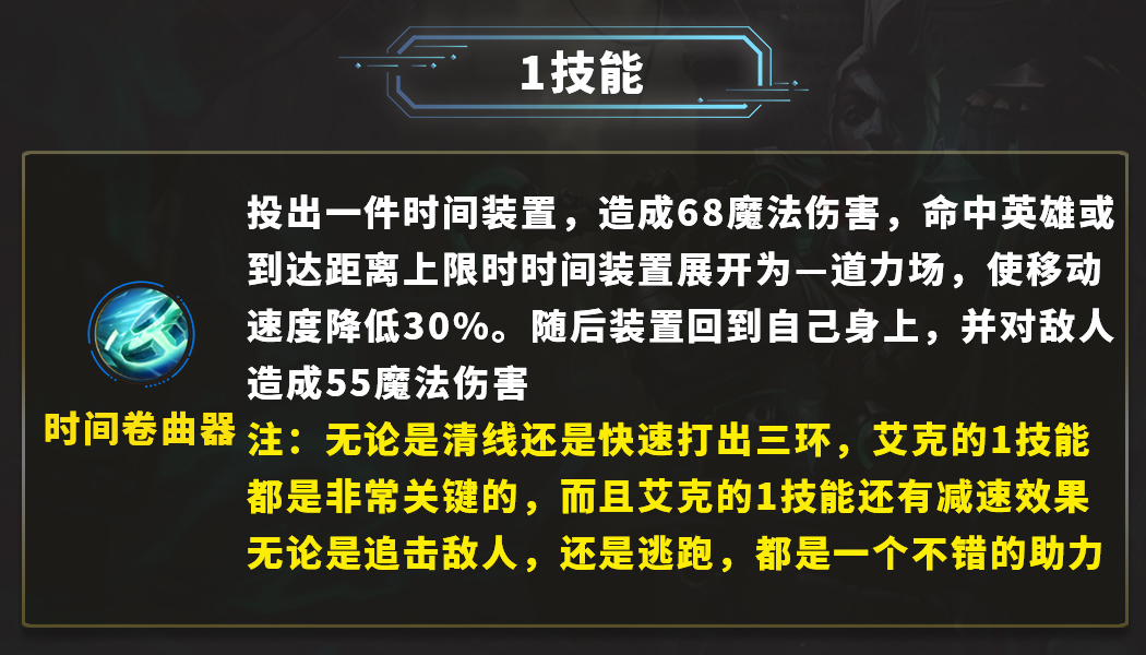 3.2版本之子时间刺客-艾克全面解析，可野可中，非选必Ban