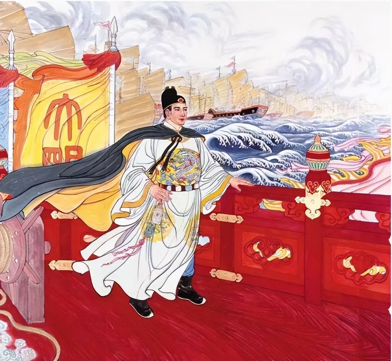 我军舰队驶入公海，某国驱逐舰阻拦，开国中将喊话：后果自负