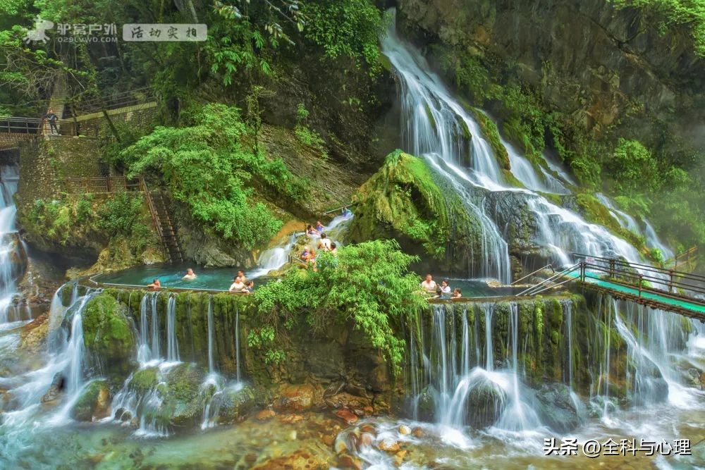 四川大凉山温泉瀑布视频,四川大凉山螺髻山温泉瀑布