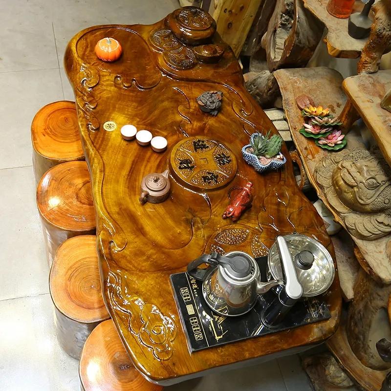 根雕茶桌茶台二手,根雕茶盘二手