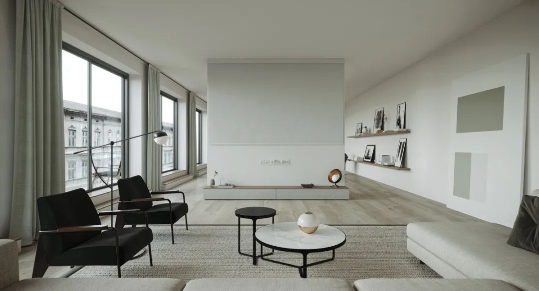 客厅背景墙收纳柜投影仪,50平米投影仪装修效果图大全