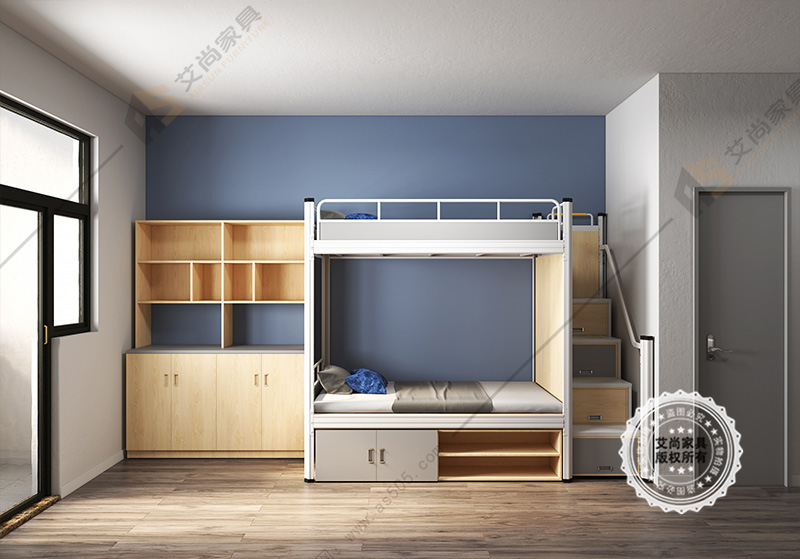 艾尚家具学生公寓床厂家,艾尚铁床