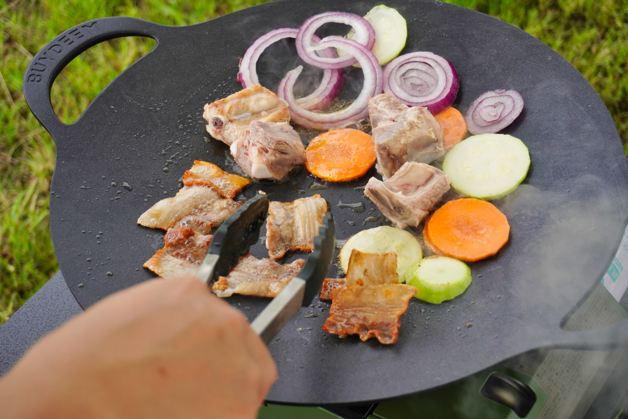 北鼎烤肉不粘锅36cm,北鼎烤肉锅户外露营