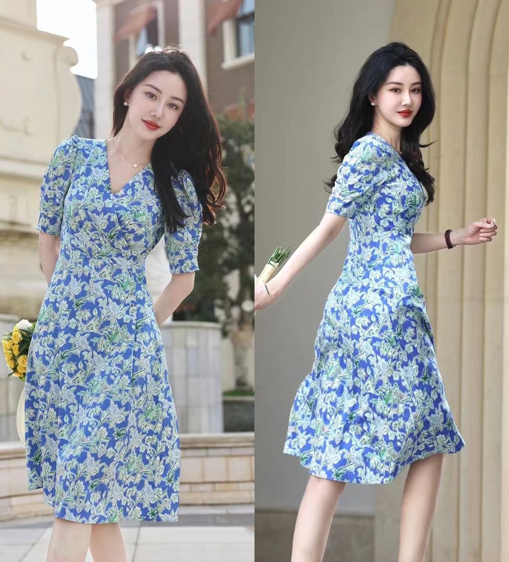 夏季碎花裙怎么穿好看,粉色碎花裙回头率百分百